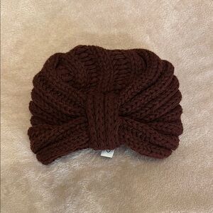 Burgundy winter hat
